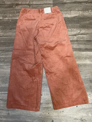 NWT A New Day Corduroy Wide Leg Pants Rust Size 4R 100% Cotton thumbnail 4