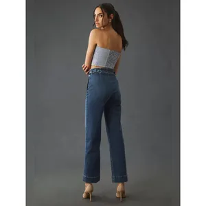 MOTHER Cinch Greaser Ankle Jeans Dark Stormy Night‎ Wide Leg Size 28 thumbnail 3