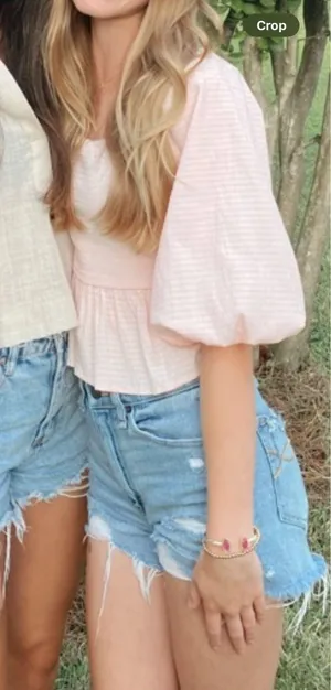 Francesca’s pink top thumbnail 1