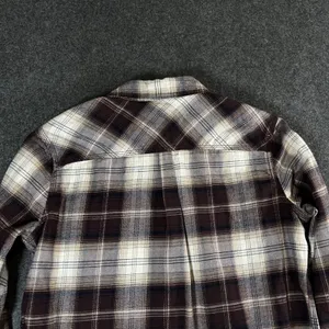 Carhartt Brown Plaid Button Down Flannel Shirt Womens Large Outdoor workwear thumbnail 10