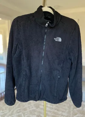 The North Face Fleece Jacket Full Zip Black Classic Outdoor Preppy Granola Hike thumbnail 1