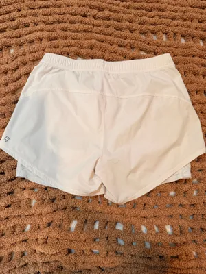 Fair Harbor White Lined Running Active Shorts L Size L thumbnail 2