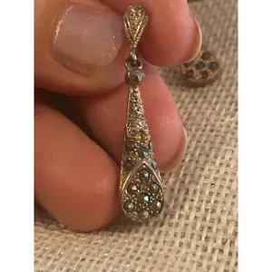 A280 1 1/4 inch earrings 925 sterling silver thumbnail 6