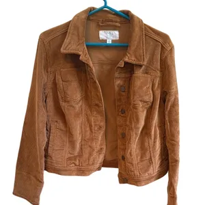 Time and Tru Womens Corduroy Jacket Brown‎ Size S 4-6 TT31100012752 NWT thumbnail 1