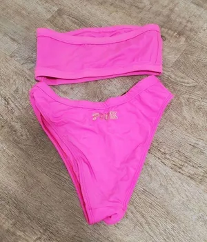 Victoria's Secret PINK Gold & Hot Pink 2 Piece Bikini Size XS/Small thumbnail 2