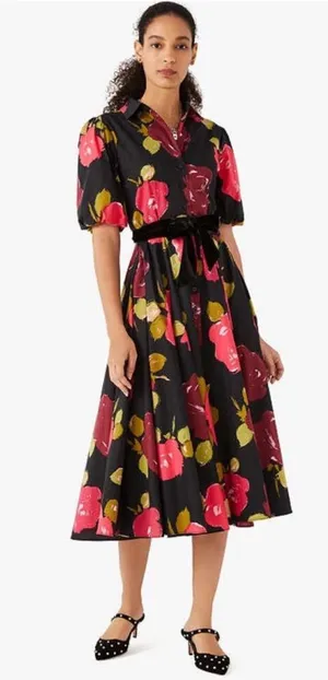 Kate Spade New York Just Rosy Hostess Button Down Shirt Dress - Size 6 thumbnail 1
