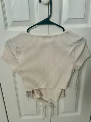 GUESS Women's Ribbed Crop Top - Size S thumbnail 2