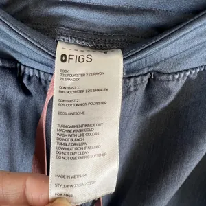 FIGS Zamora Jogger Scrub Pants Womens Small Heather Gray Blue Workwear‎ Casual thumbnail 4