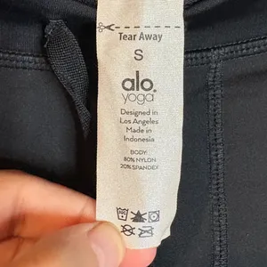 Alo black tie waist leggings thumbnail 3