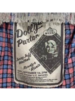 One-of-a-Kind Custom Dolly Parton Western Fringe sequin Shirt L thumbnail 8