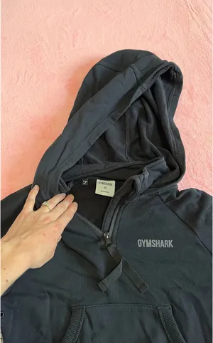 Gymshark Cropped Hoodie Black thumbnail 4