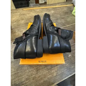 Miz Mooz Leather Buckled Ankle Boots Lagos Black Size 39 US 8.5 Wide Western thumbnail 6