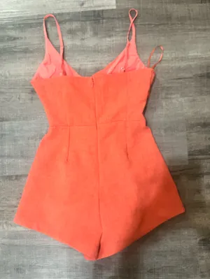 SELFIE LESLIE Pleated Crossover Romper thumbnail 3