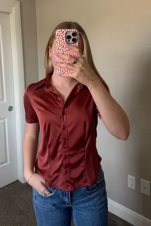Urban Outfitters Silk Top thumbnail 1
