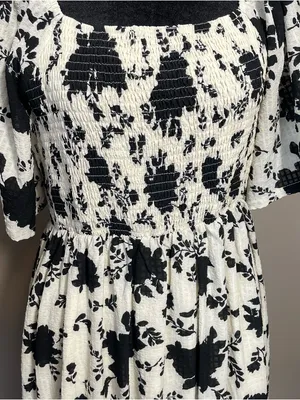 Mittoshop Victoria Flower print midi Dress NWT thumbnail 8