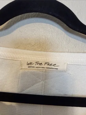 FREE‎ PEOPLE We The Free All In Cuff Thermal Long Sleeve Top Size Medium thumbnail 5