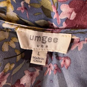 Umgee Large A-Line Top Sheer Floral Sleeveless Adjustable Straps Lightweight thumbnail 7