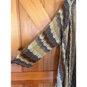 Two-One-Two NY 3/4 Sleeve Open Front Cardigan Women’s Sz Large (1888) thumbnail 2