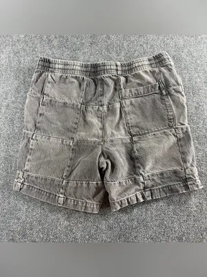PacSun Volley Shorts Mens Black Denim Stretch Drawstring Pockets Pull On Size M thumbnail 2