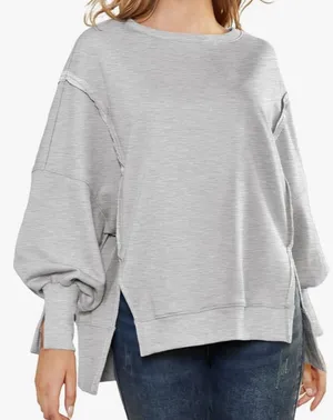 Amazon Womens Oversized Crewneck Sweatshirt thumbnail 1