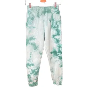 Frankie's Bikinis Aiden‎ Sweatpants Emerald Tie Dye Green Size Small thumbnail 3
