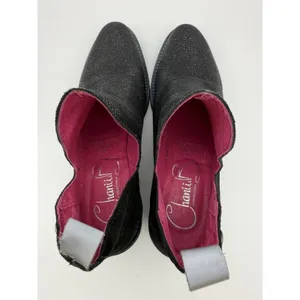 Chanii B Zippette Ankle Boots Womens 36 (5.5 US) Sparkle Floral Suede Whimsigoth thumbnail 5
