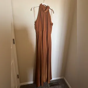 BHLDN Cortland Esme Charmeuse Formal Satin Gown Sz‎ 16 in Cinnamon NEW thumbnail 3