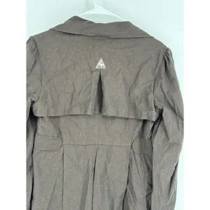 Sundance Double Breasted Overcoat Lightweight Brown‎ Size Medium Trench Catalog thumbnail 4