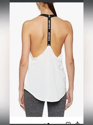 NIKE Elastika Solid Women's Tank Top Size Medium thumbnail 2