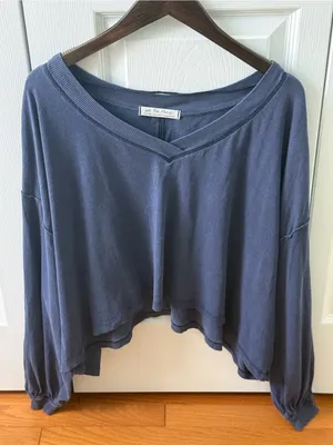 Free People We The Free Buffy Tee in Indigo thumbnail 2