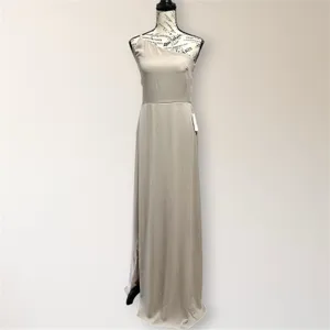 Show Me Your Mumu Shannon Maxi Dress One Shoulder Beige Bridesmaid Wedding Guest thumbnail 2