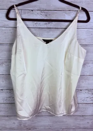 Banana Republic Factory Cream Satin V-Neck Cami thumbnail 1