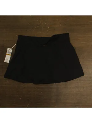 NWT Anne Cole Skirted Bikini Bottom With Built-In Brief MYPB41401 Black 16W thumbnail 3