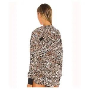 Free People Run Wild Hooded Jacket in‎ Leopard Sz Small thumbnail 2
