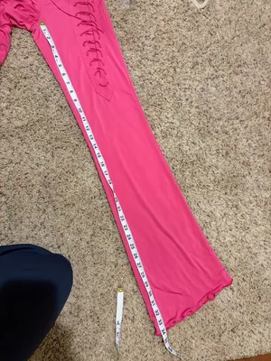 I.AM.GIA Nyx Hot Pink Lace Up Flare Pants thumbnail 13