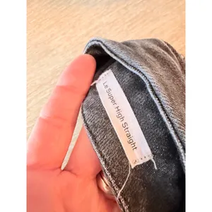 Frame‎ Le Super High Straight Jeans Womens Faded Black 29 thumbnail 3