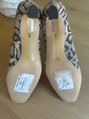 Sam Edelman Lani Chelsea Bootie Slip kitten heel snakeskin 7.5, NWT no box thumbnail 7