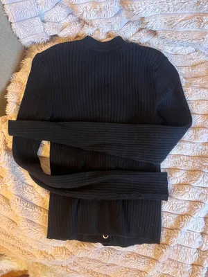 Forever 21 Black Button Snap Sweater thumbnail 3