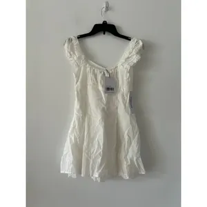 Princess Polly Want Your Love Babydoll White Lace Playsuit NWT Size 2 thumbnail 6