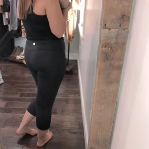 Large black fitness/yoga athleisure leggings thumbnail 3