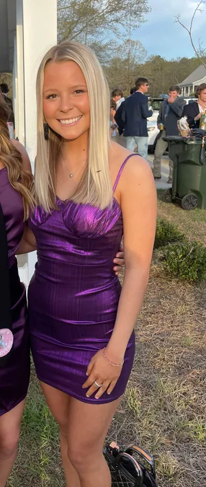 Purple Mini Dress thumbnail 1