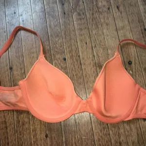 Victoria’s Secret lined perfect coverage orange jersey knit 34C bra thumbnail 2