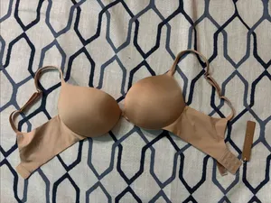 SKIMS Ultimate Push Up Plunge Bra Size:32D Clay thumbnail 3