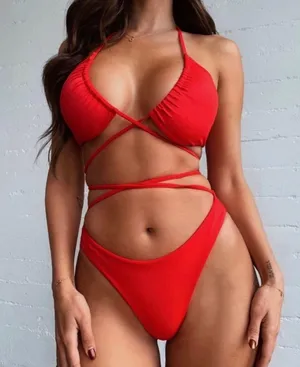 Tiger Mist Red One Piece Swim thumbnail 1