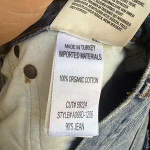 AGOLDE 90's Jean Light Wash Distressed Straight Leg Denim A069D-1206 Size 27 thumbnail 4