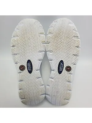 Skechers Flex Work Slip Resistant Memory Foam Eldred Dewey Athletic White Sz 8.5 thumbnail 8