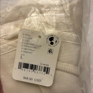 New Set! FREE PEOPLE free-est MILANI Skirt Sleeveless Top Size LARGE Ivory thumbnail 3