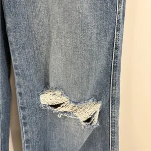 Judy blue straight leg blue jeans tummy control knee distress ripped size 25 thumbnail 12