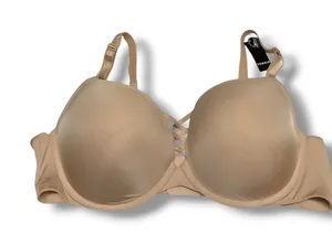 Torrid 360 Back Smoothing XO Plunge Push Up Bra Beige 40D NWT thumbnail 1