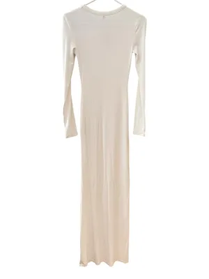 Skims Soft Lounge Crew Ribbed Maxi Dress Size L Marble New thumbnail 5